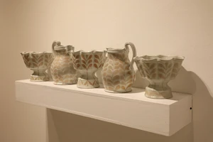 Pottery from the Melt Art Exhibit